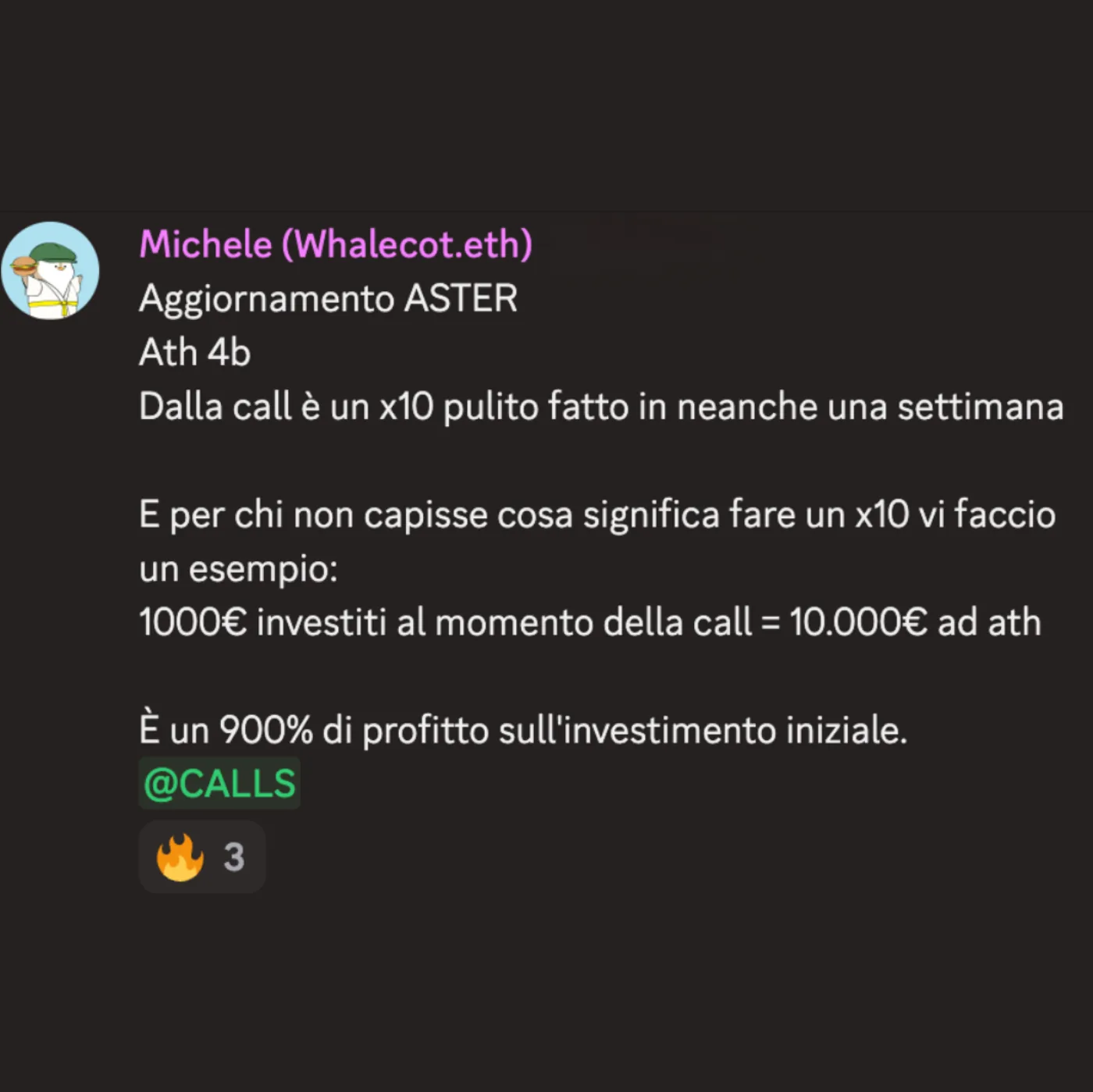 Risultato +10.000€